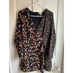 Gianni Bini Floral Wrap Dress - Mini - Lined - Large - Like New
